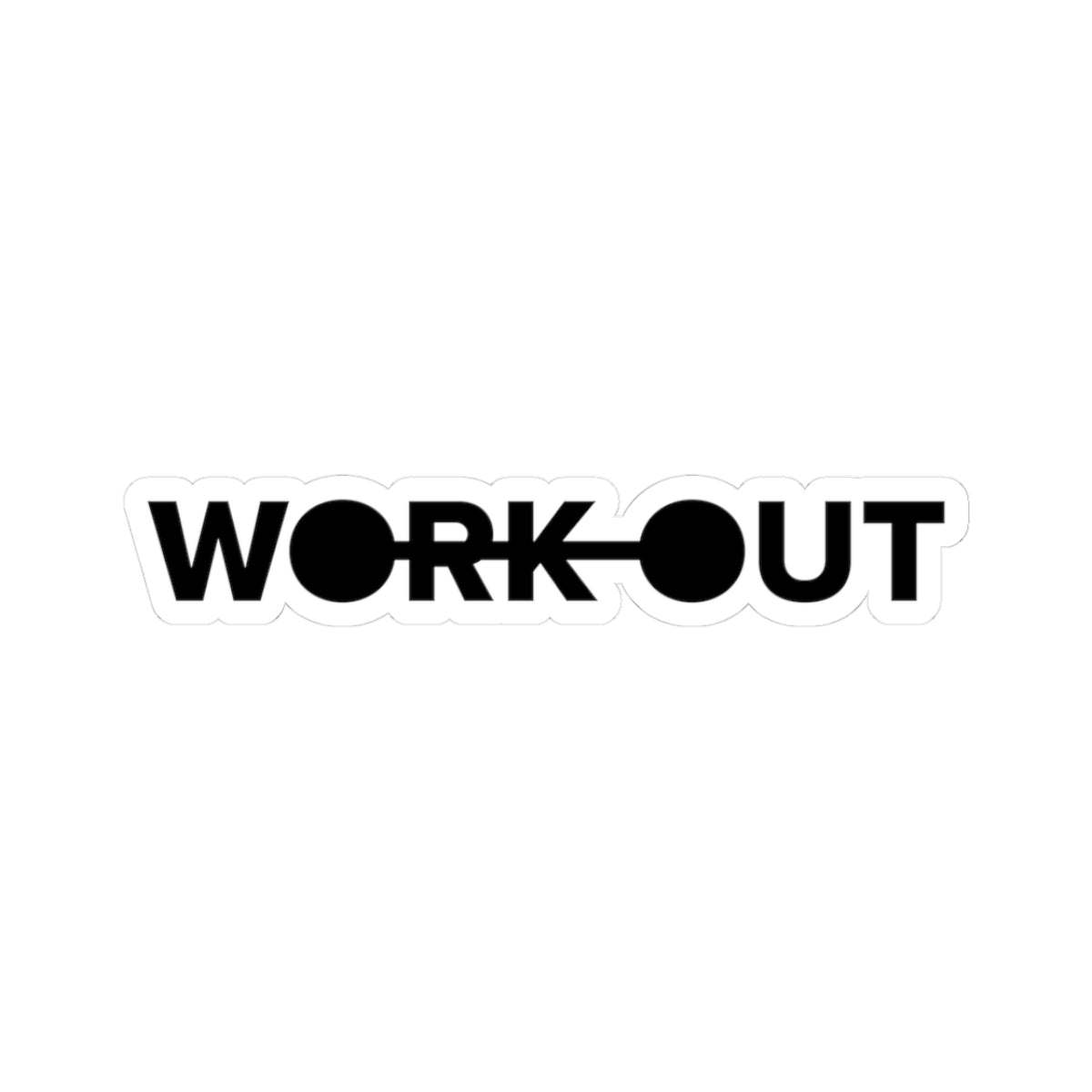 Work Out Kiss-Cut Stickers