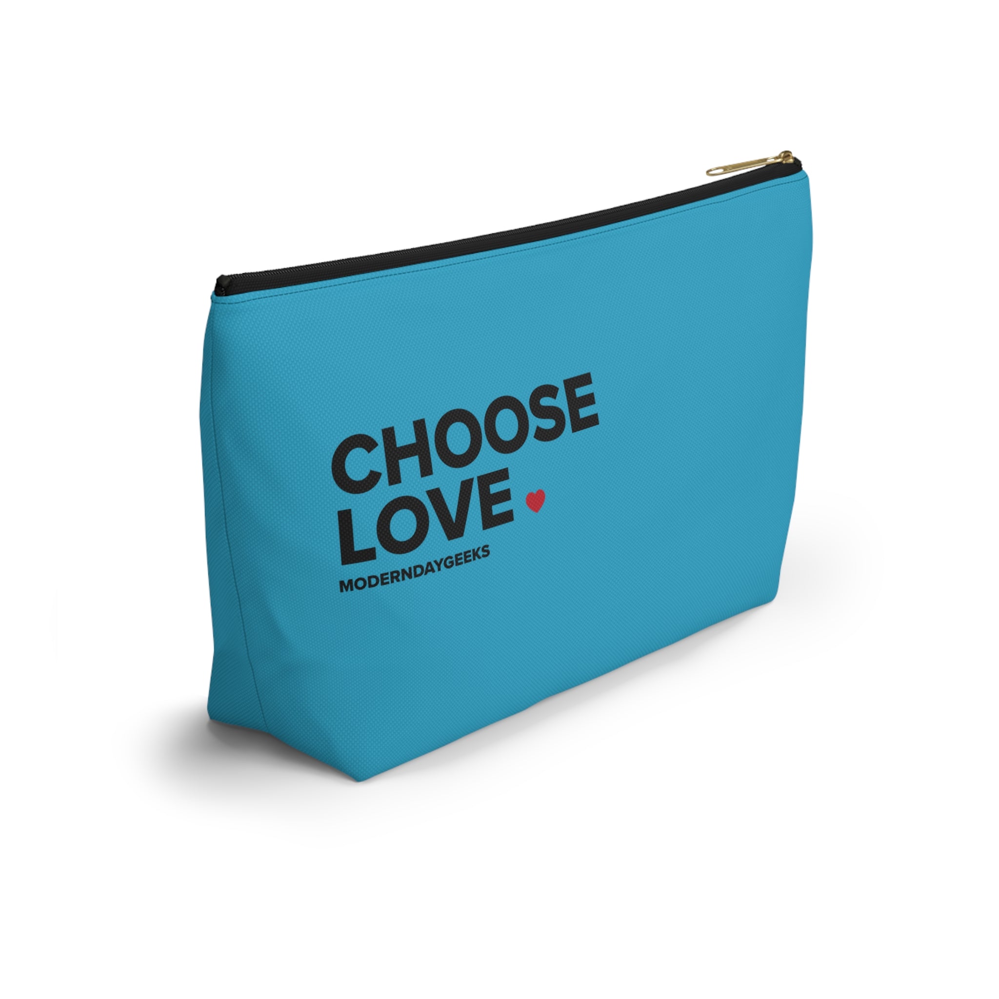 Choose Love & Seek Peace Duo Accessory Pouch w T-bottom