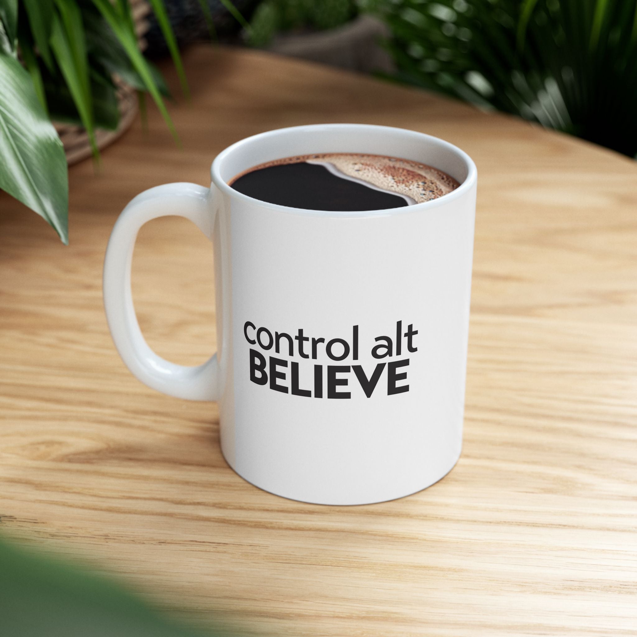 Control Alt BELIEVE - Ceramic Mug, (11oz, 15oz)