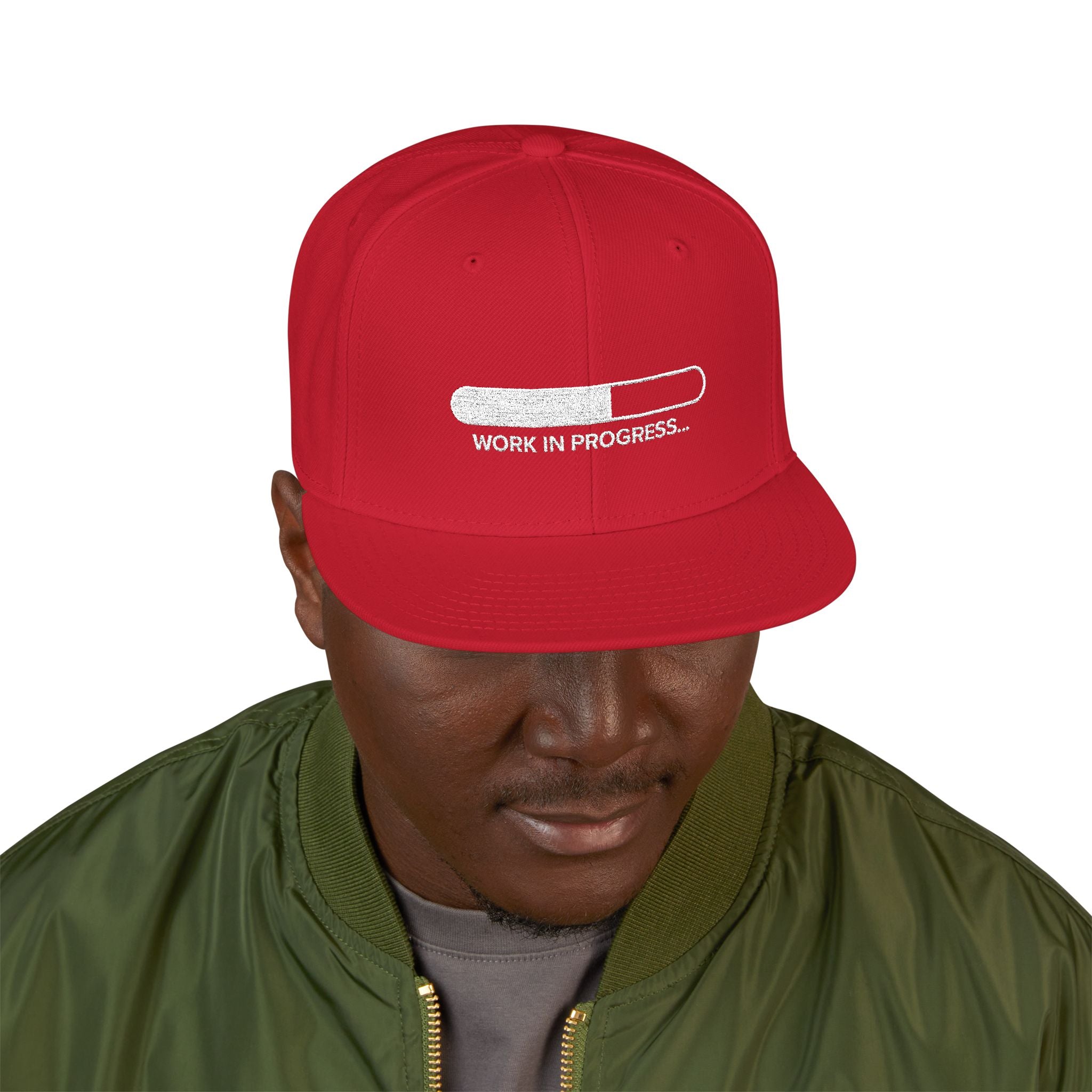 Work in Progress Snapback (Embroidery)