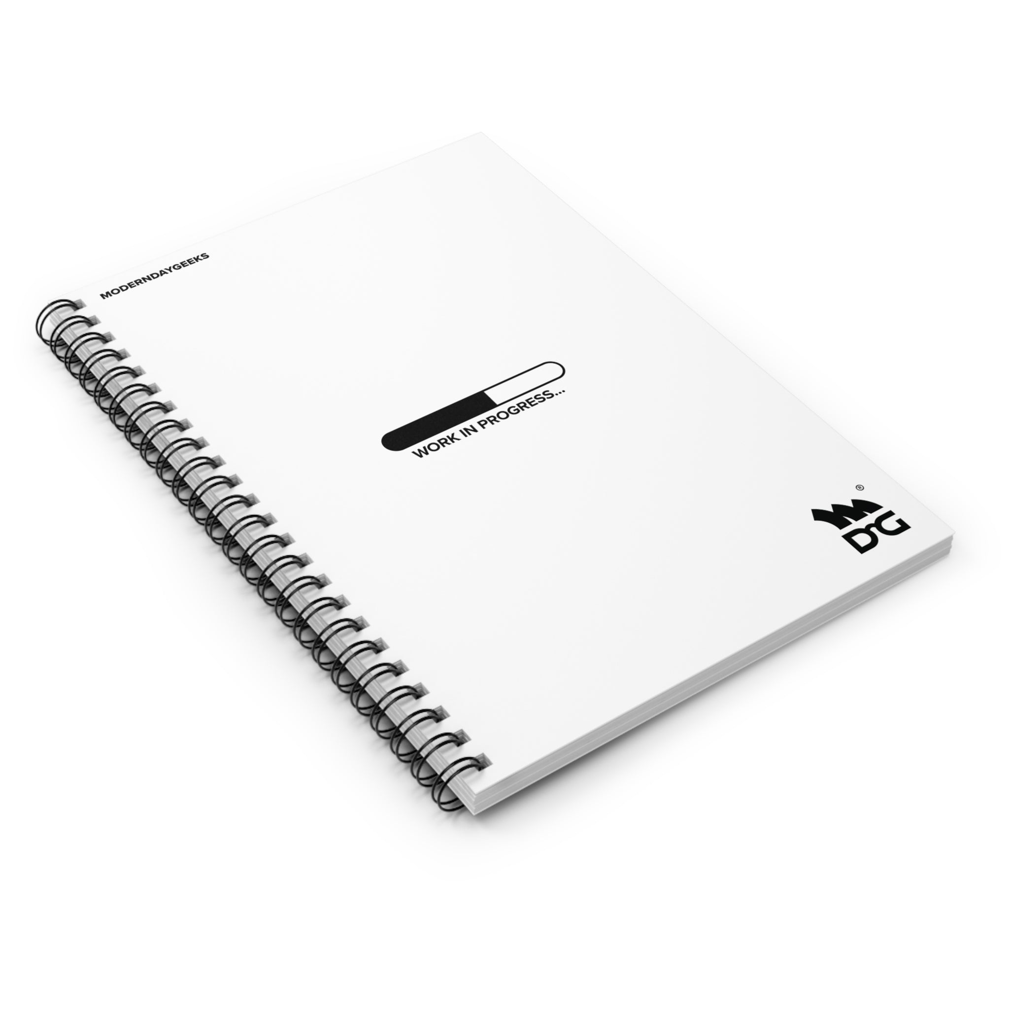 Work in progress Spiral Notebook - Ruled Line