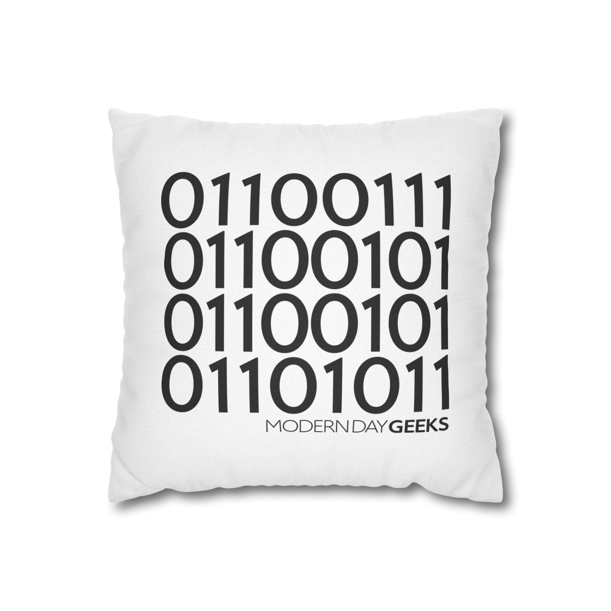 Binary - Square Pillowcase 14" x 14"