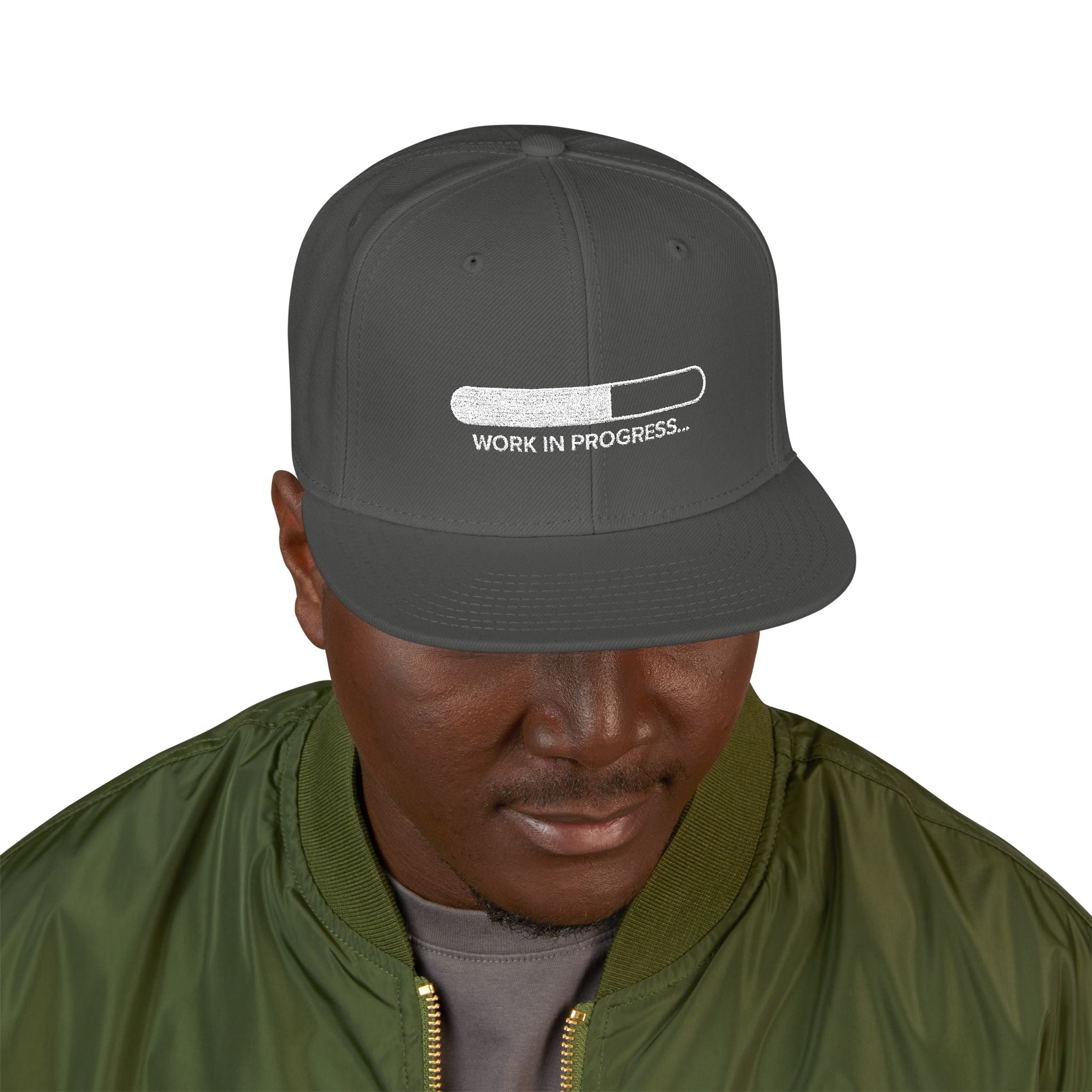 Work in Progress Snapback (Embroidery)