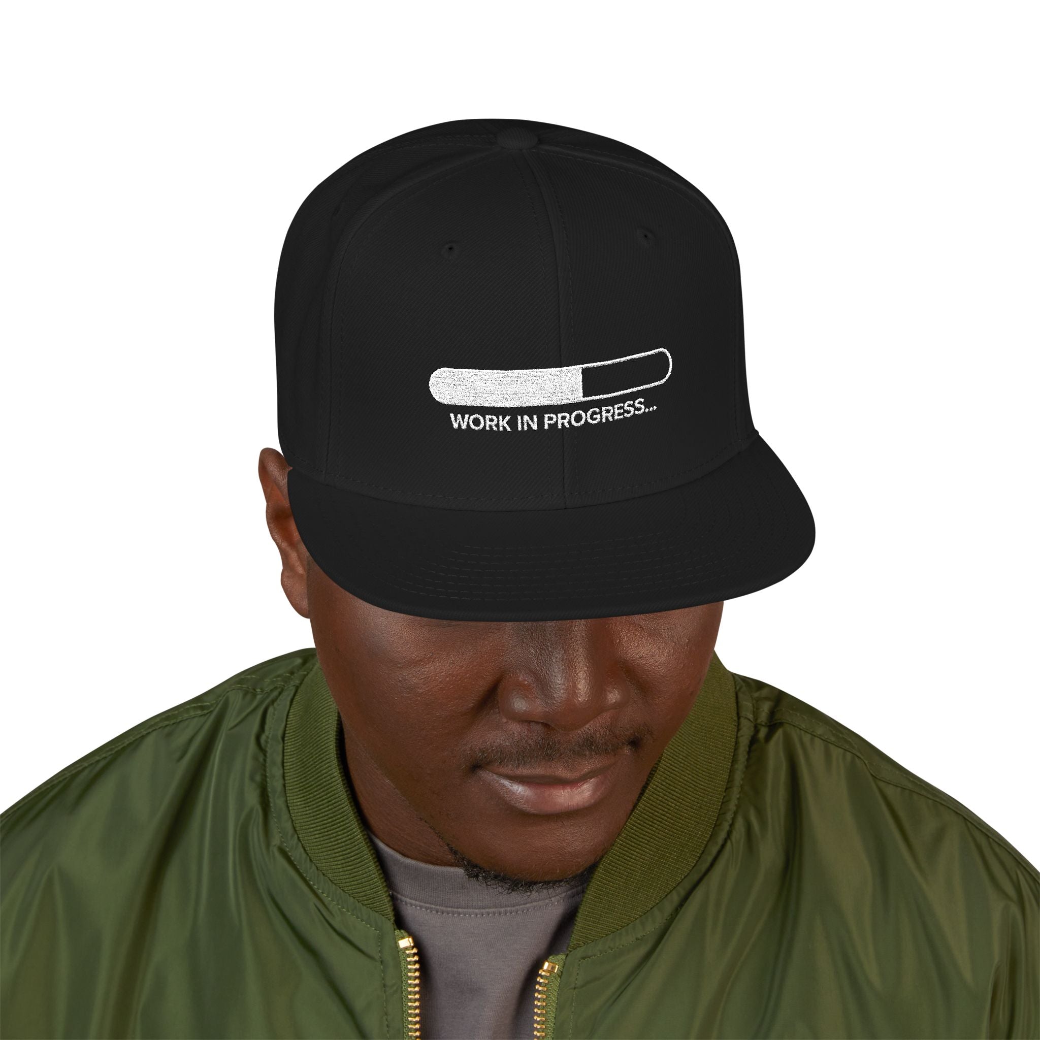 Work in Progress Snapback (Embroidery)