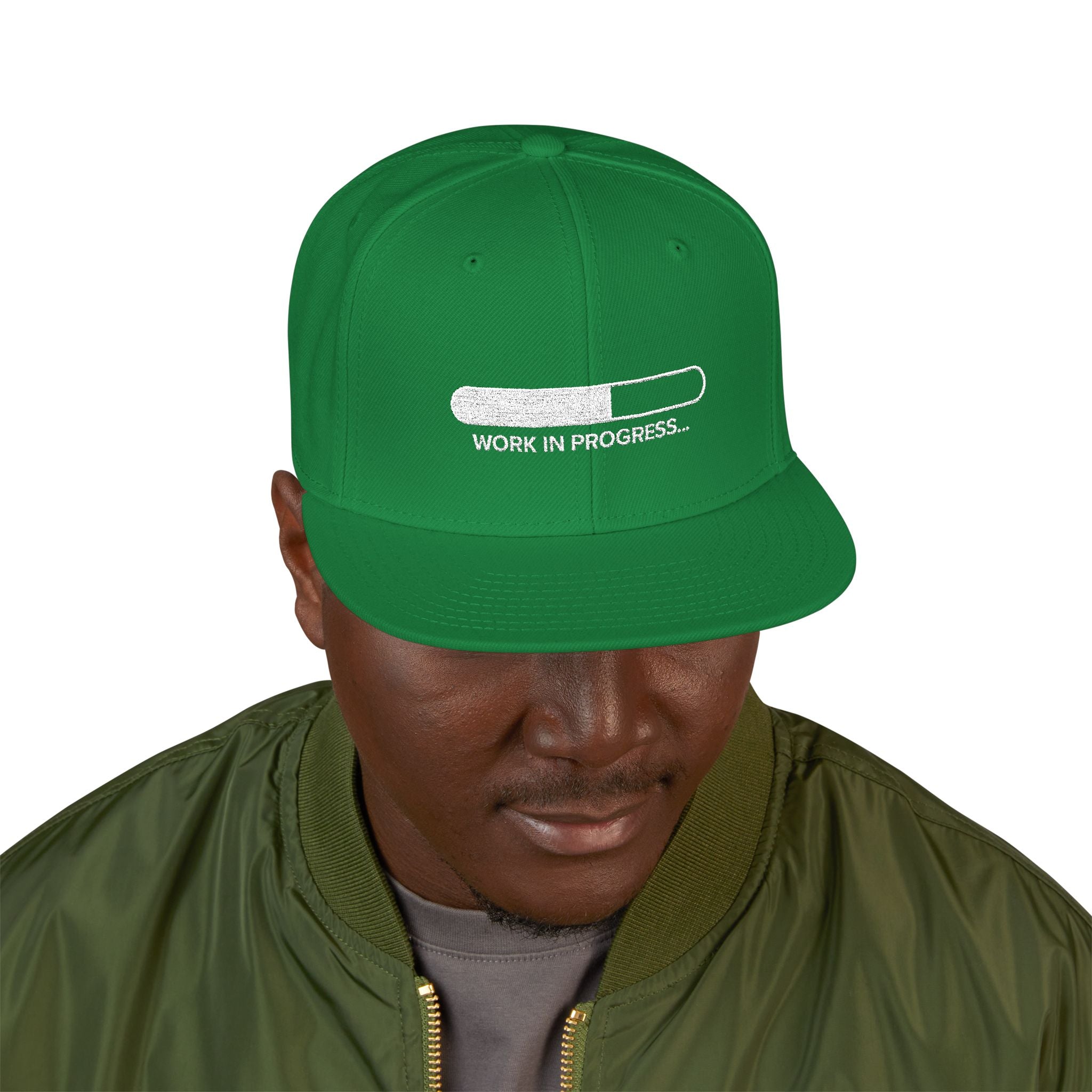 Work in Progress Snapback (Embroidery)