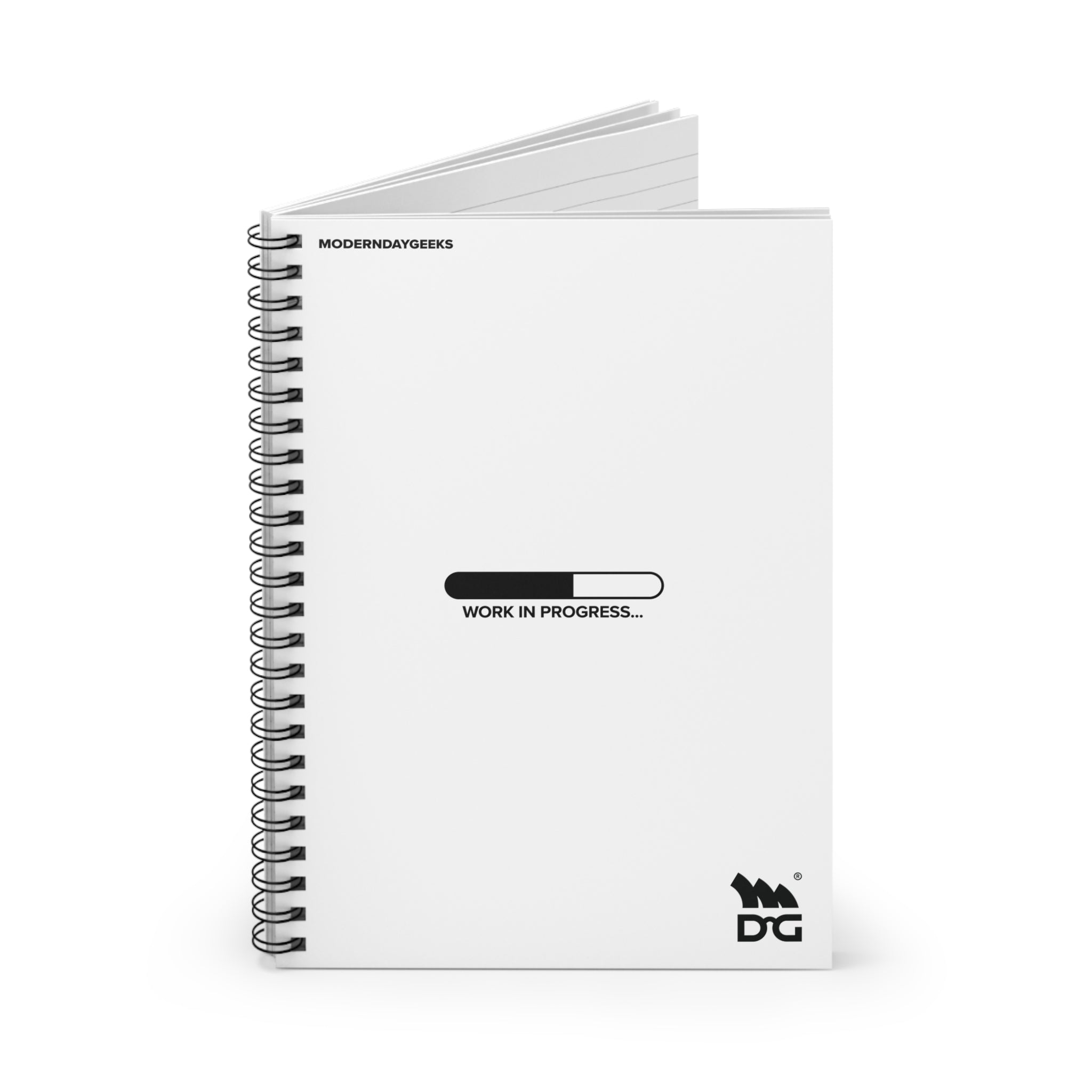 Work in progress Spiral Notebook - Ruled Line