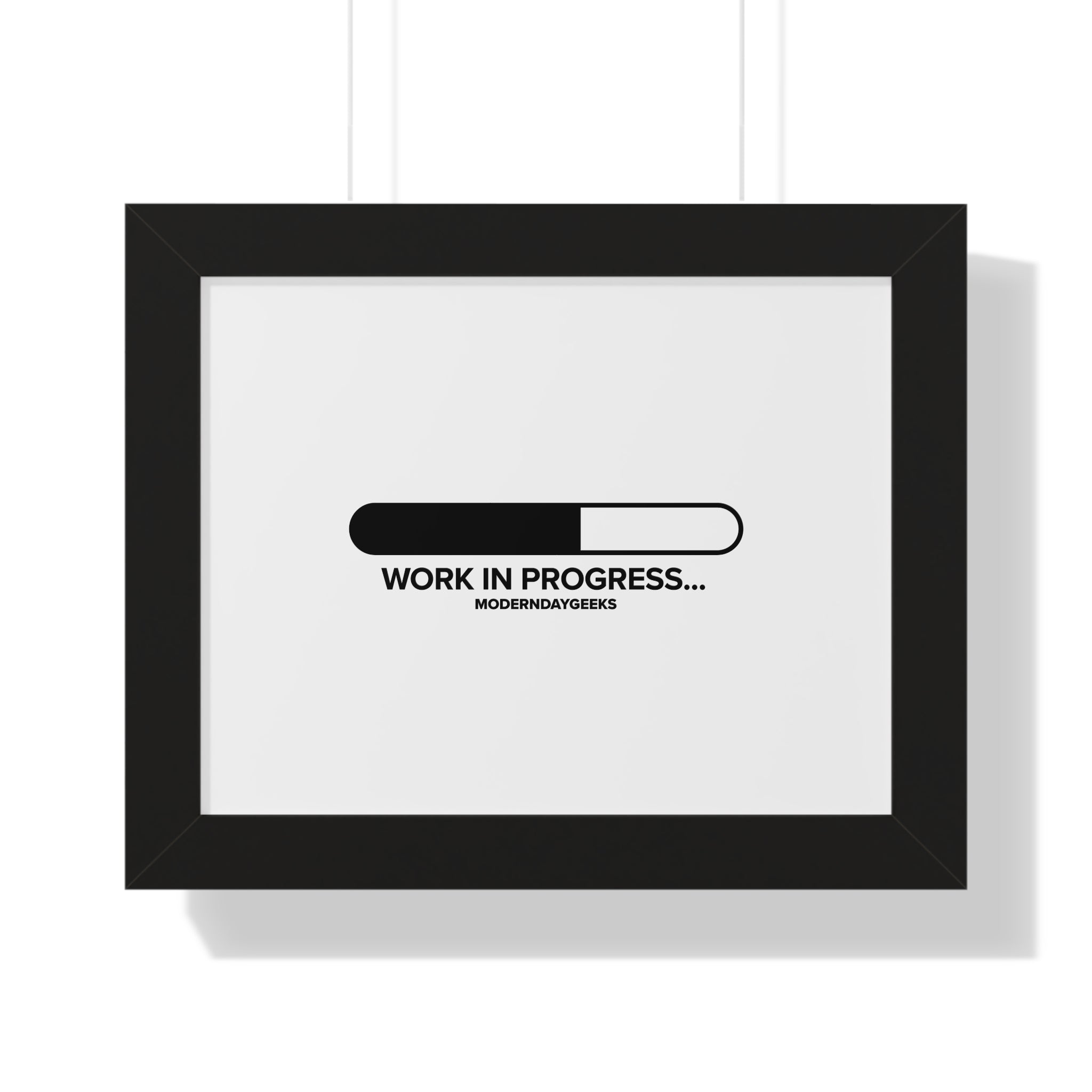 Work in Progress Framed Horizontal Poster