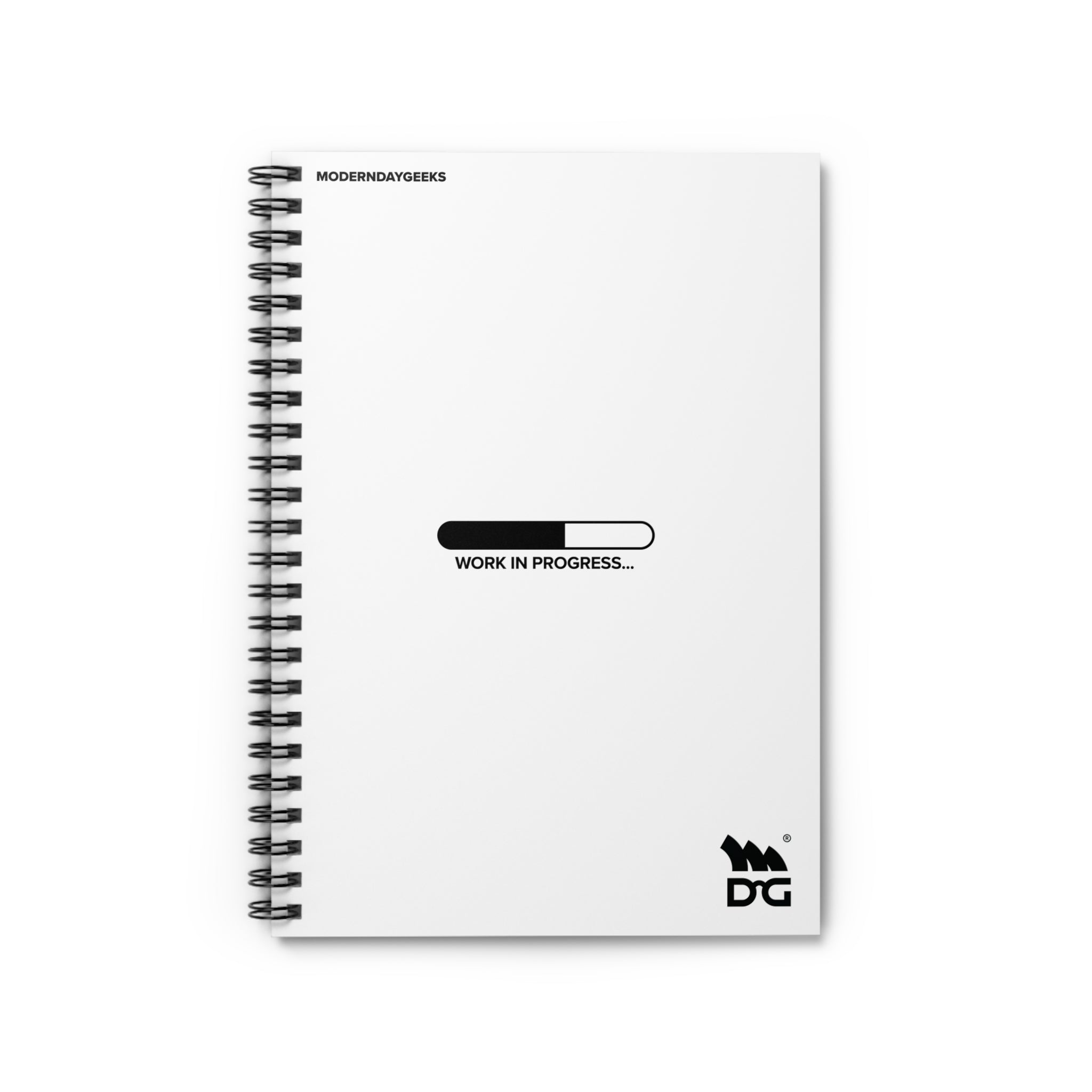 Work in progress Spiral Notebook - Ruled Line