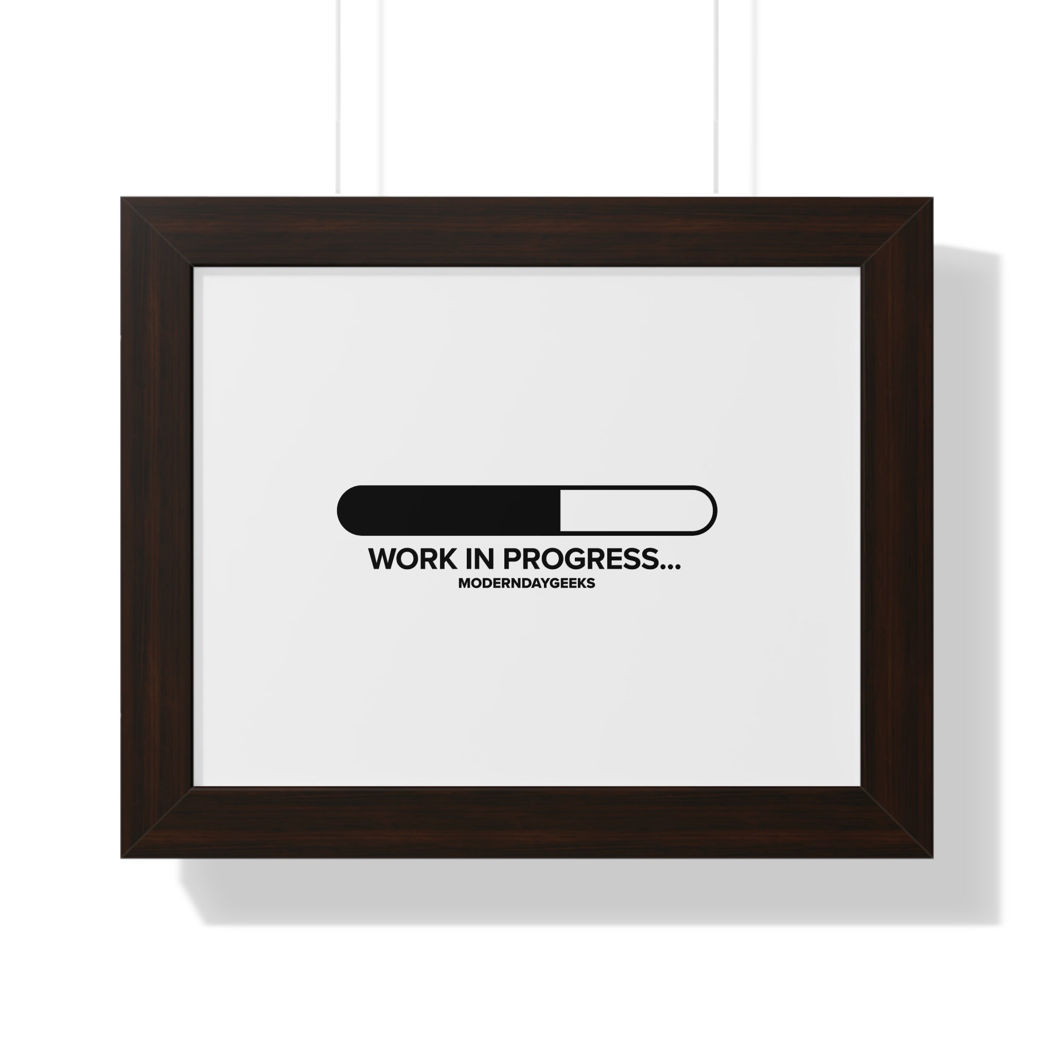 Work in Progress Framed Horizontal Poster